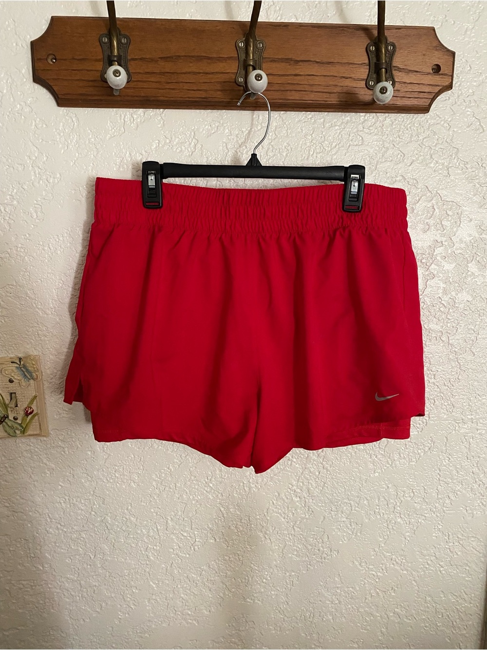Nike Women's Bright Red Athletic Running Shorts